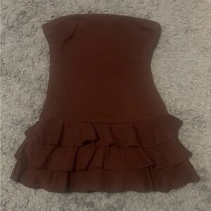Windsor Chocolate Brown Mini Dress/romper